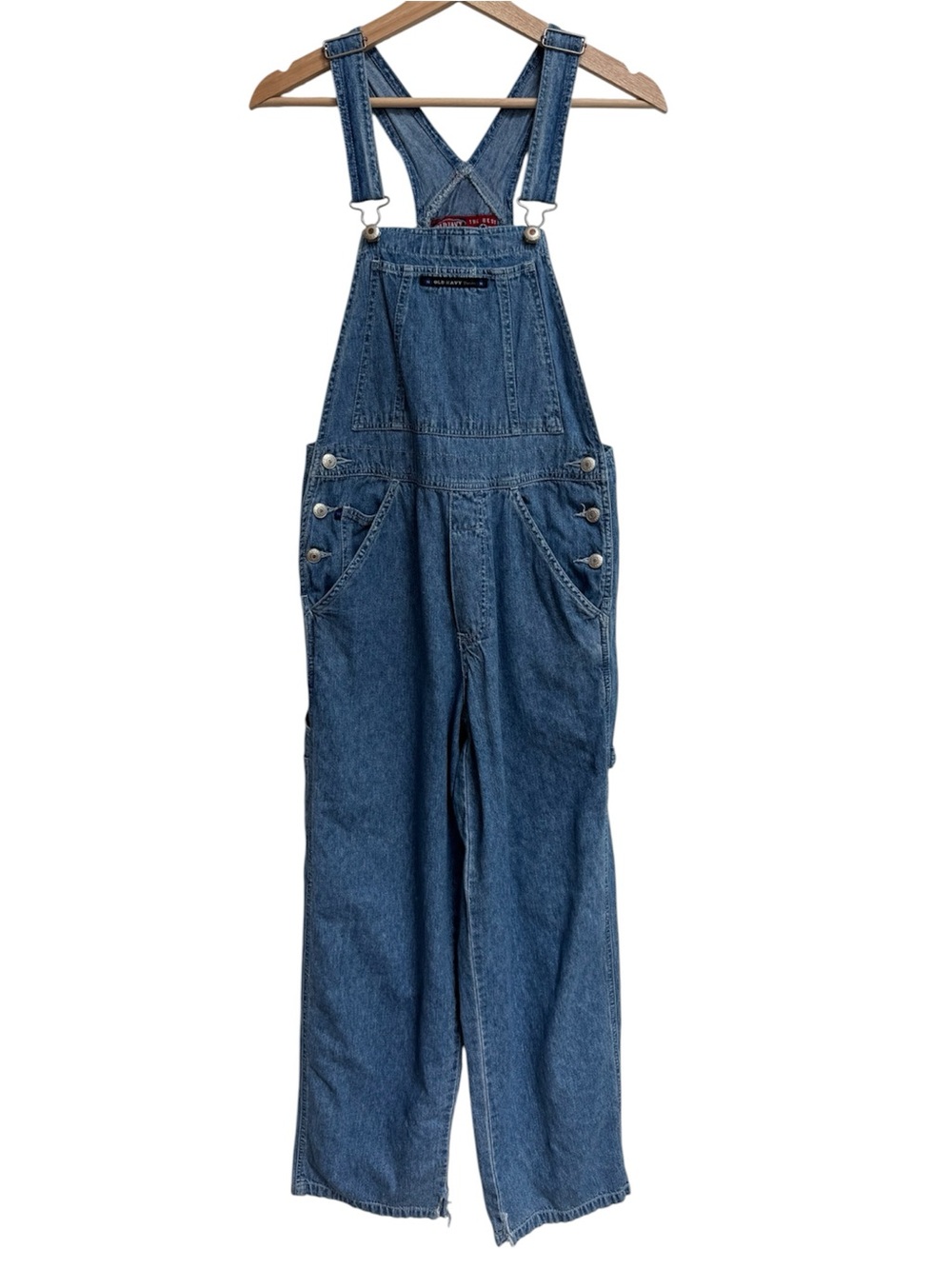 Vintage 90s Old Navy Denim Baggy Carpenter Overalls Riza Grunge Women Small